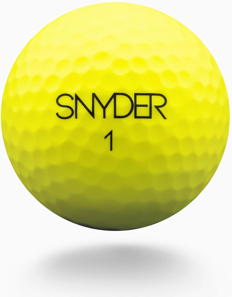 Snyder USA Soft Plus Golf Balls - 2-Piece Construction Soft Golf Ball, Ultra-Low 60 Compression, 440 Dimples, Colored Golf Balls 12 Pack - Image 2